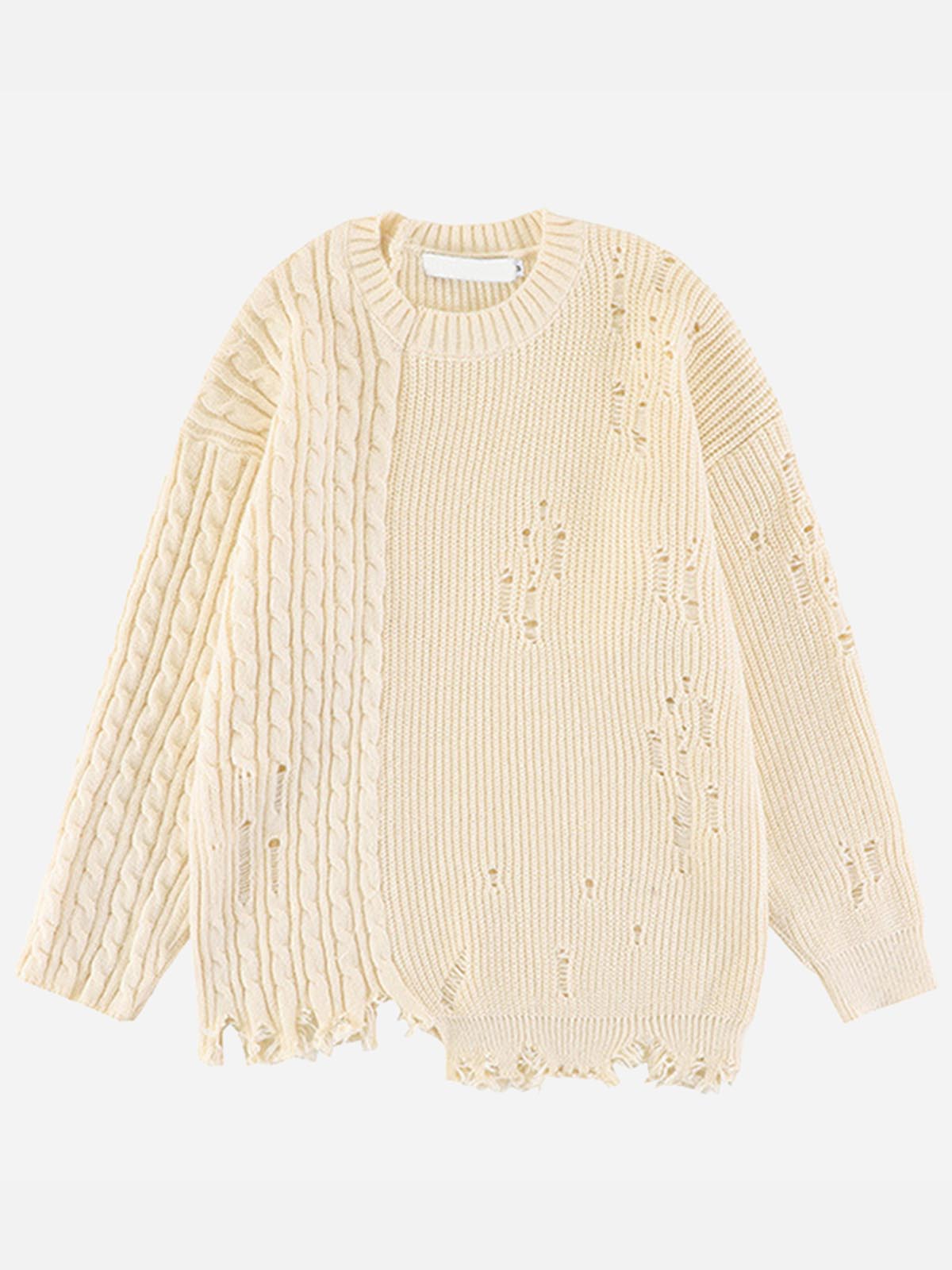 CYD URBAN SPLICE HOLES KNITTED SWEATER