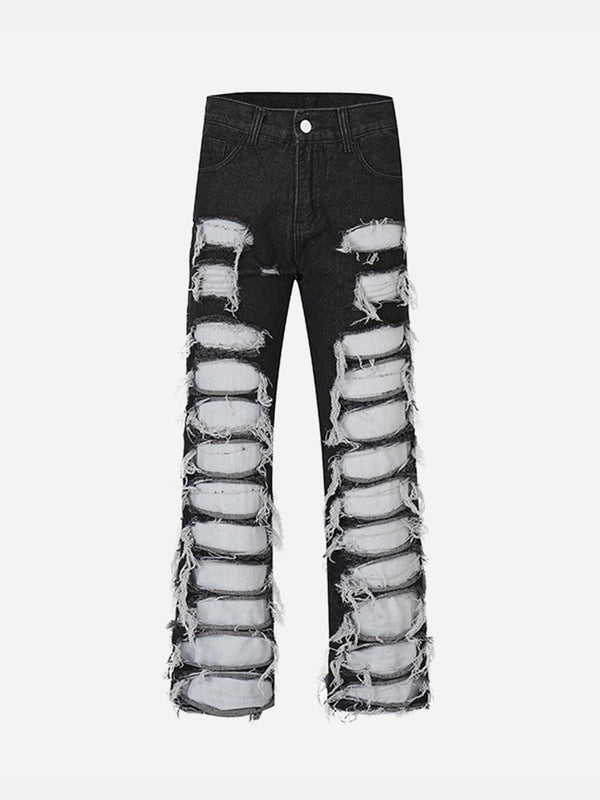 CYDURBAN CAT WHISKER RIPPED JEANS
