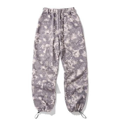 TIE-DYED PRINTED DRAWSTRING JOGGERS