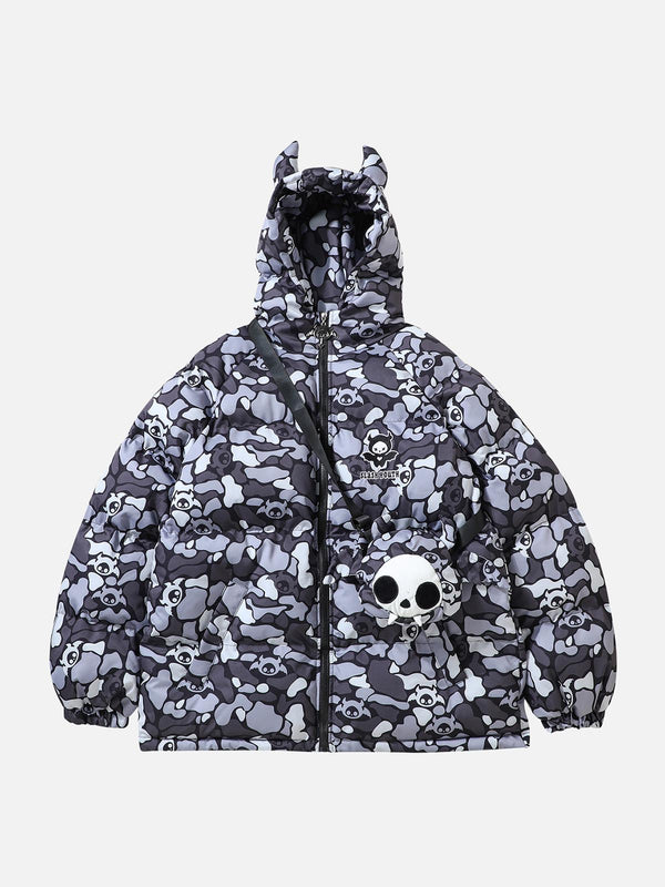CYDURBAN DEVIL'S HORN CAMOUFLAGE WINTER COAT WITH BAG
