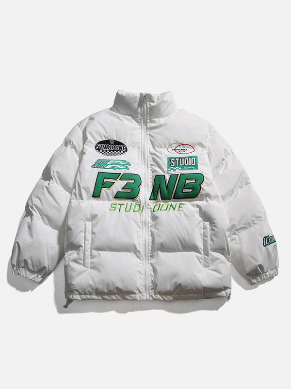 CYDURBAN EMBROIDERY LETTER WINTER COAT